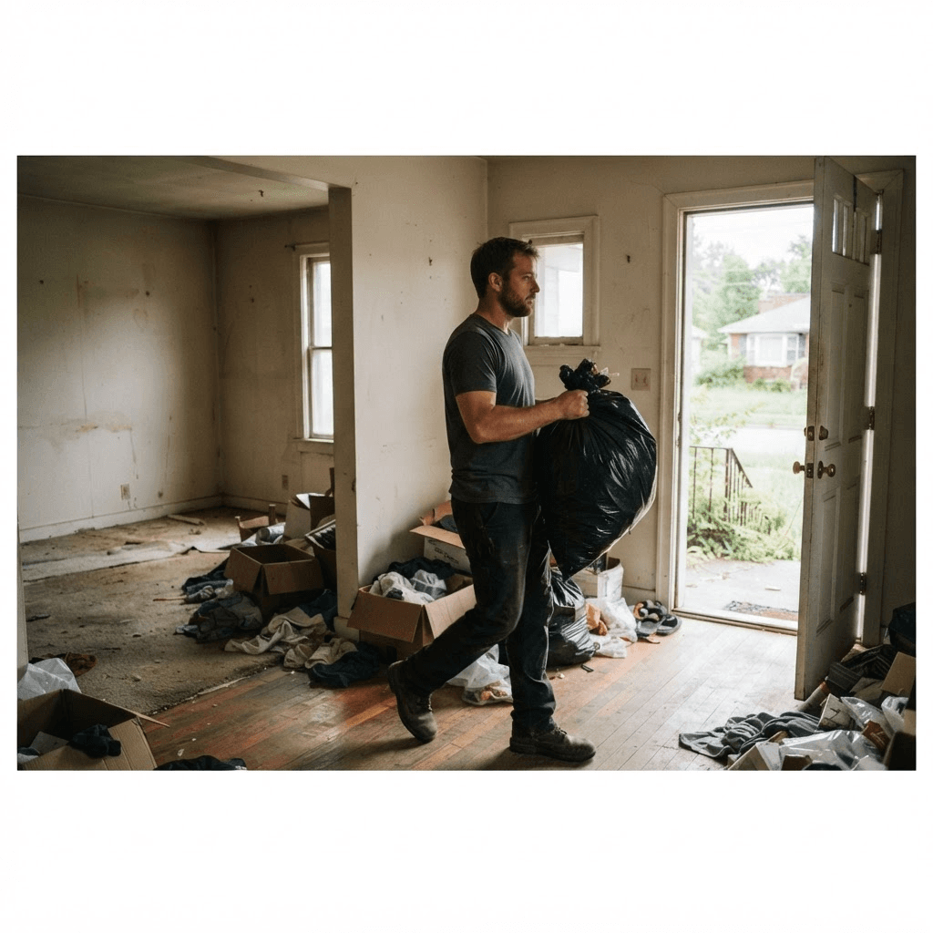 Foreclosure & Eviction Cleanouts in progress