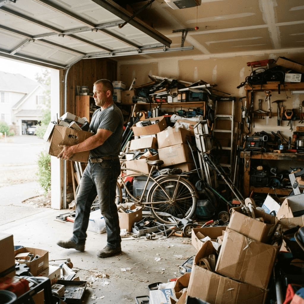 Garage & Shed Cleanouts job in progress